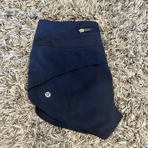 lululemon speed up shorts 2.5’ navy blue